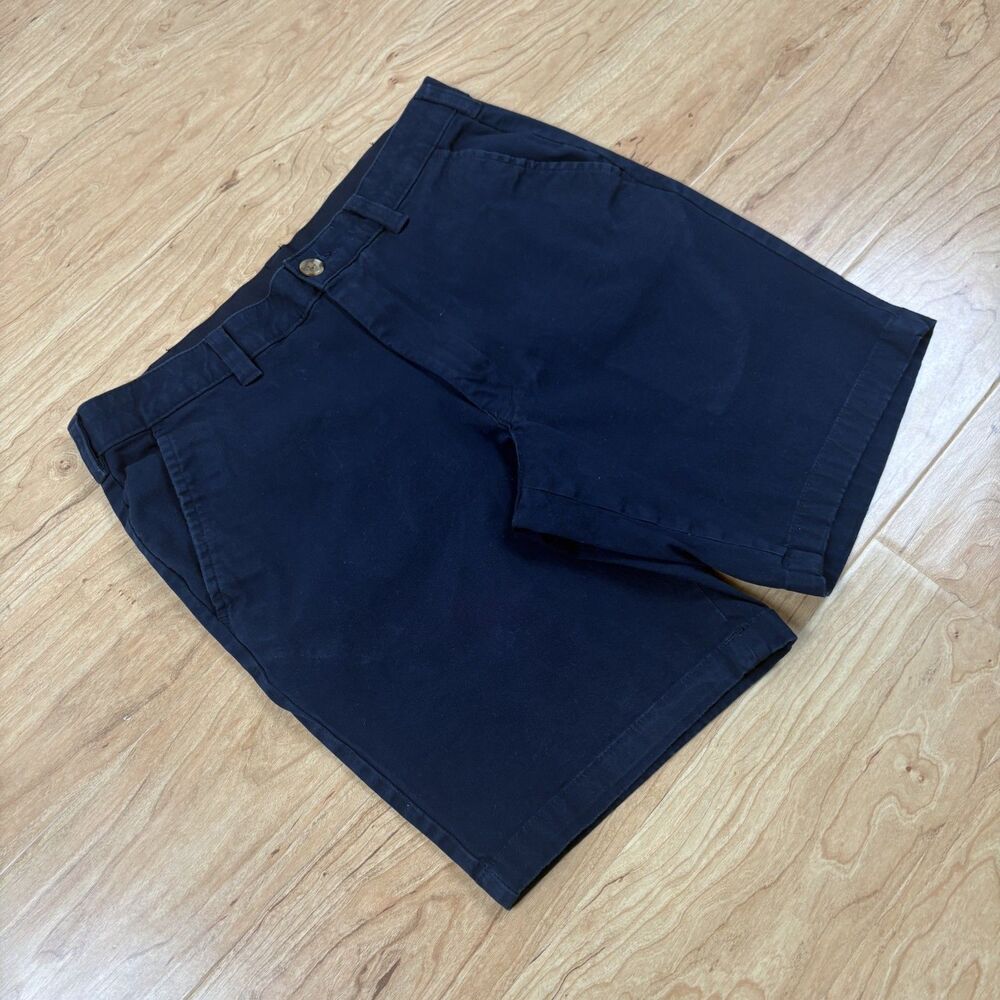 Club Room Navy Chino Shorts Classic Preppy Casual Menswear